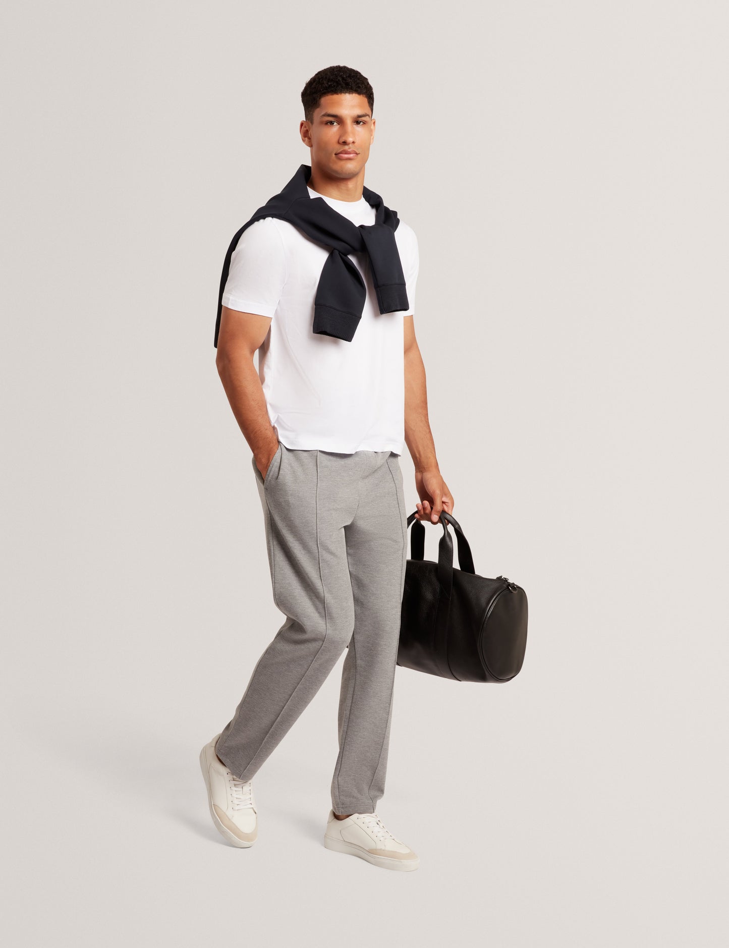 LIERTS: Branded Honeycomb Trim T-Shirt