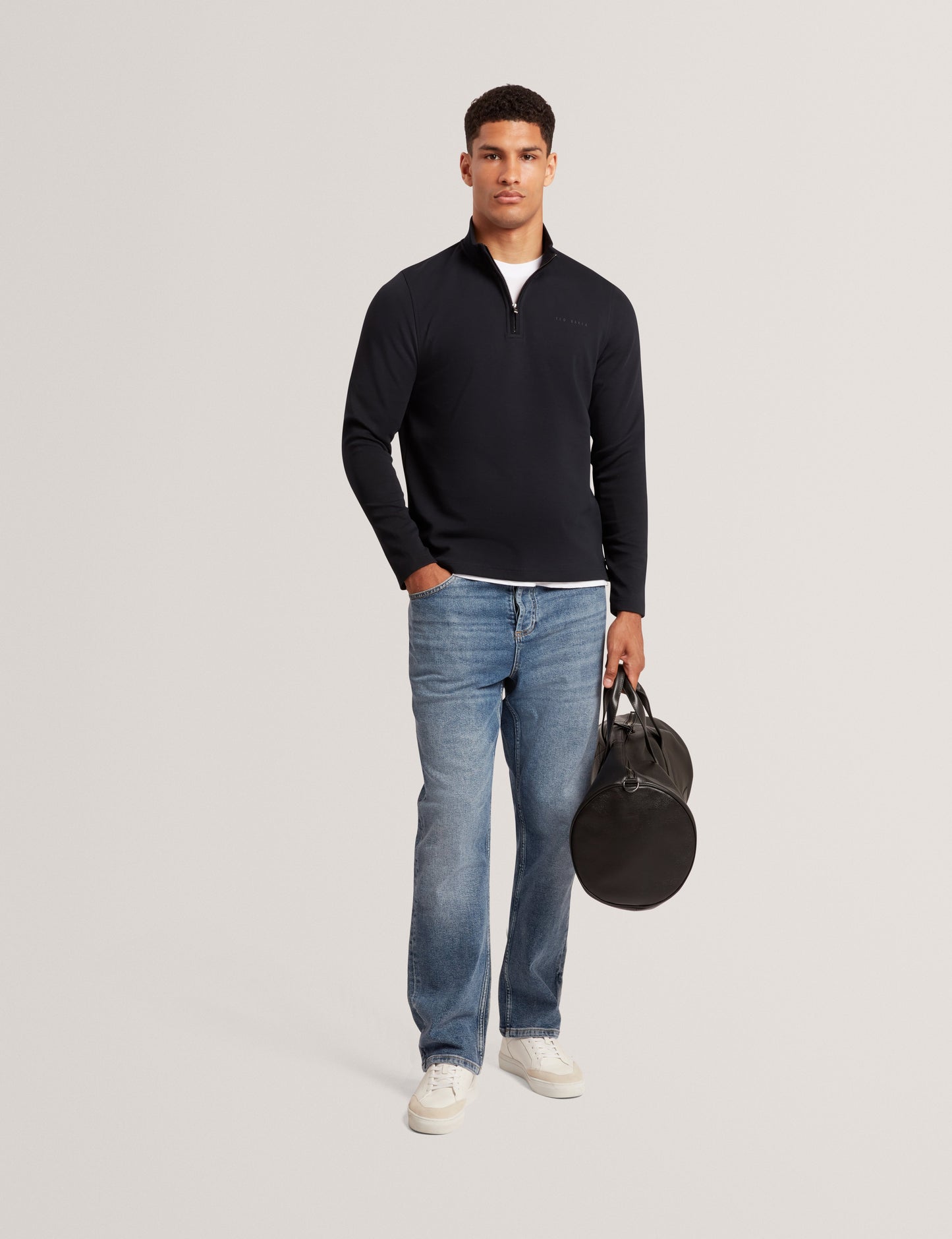 CRABTRE: Branded Honeycomb Trim Half Zip