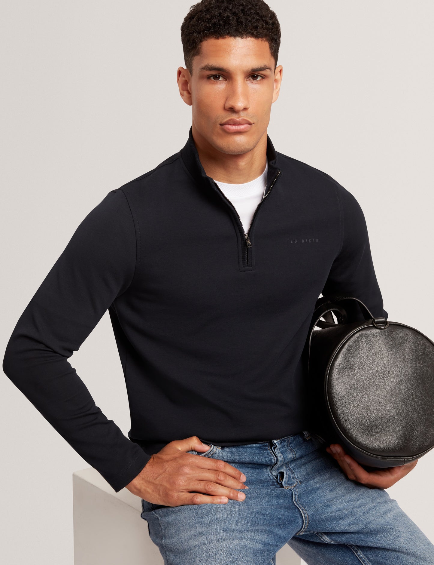 CRABTRE: Branded Honeycomb Trim Half Zip