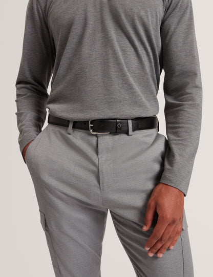 BAIDEN: Bark Texture Leather Belt