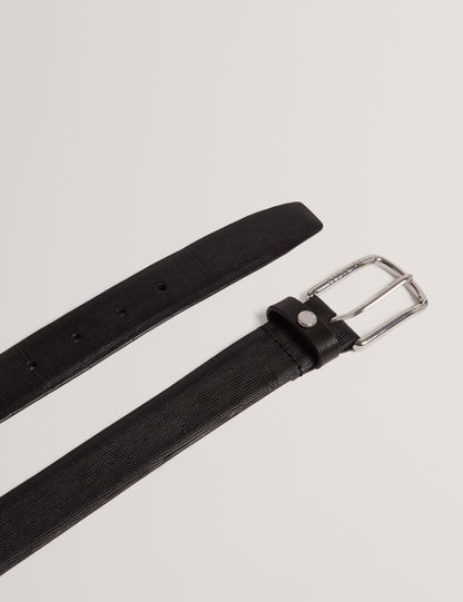BAIDEN: Bark Texture Leather Belt