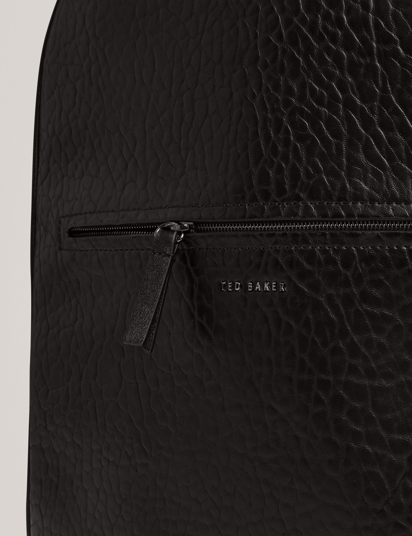 PERIIN: Pebbled PU Backpack