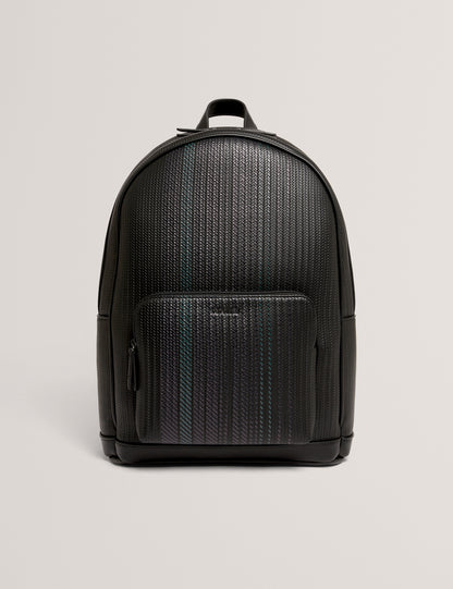 WALIIS: Printed Weave PU Backpack