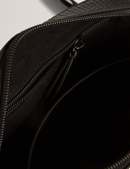 WALT: Printed Weave PU Crossbody Bag
