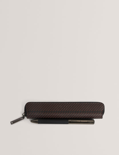 WENDALL: Printed Weave PU Pen Set
