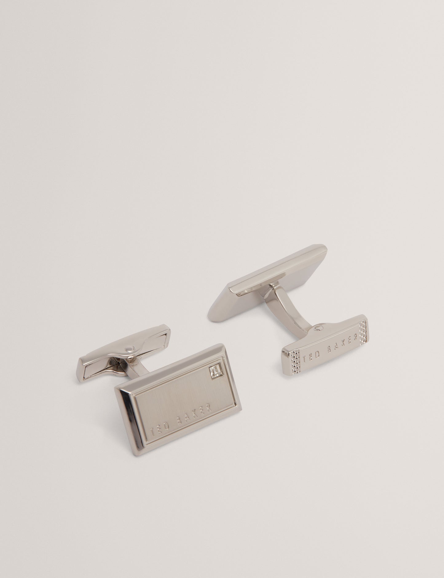 KRISTOL: Brushed Metal Cufflinks