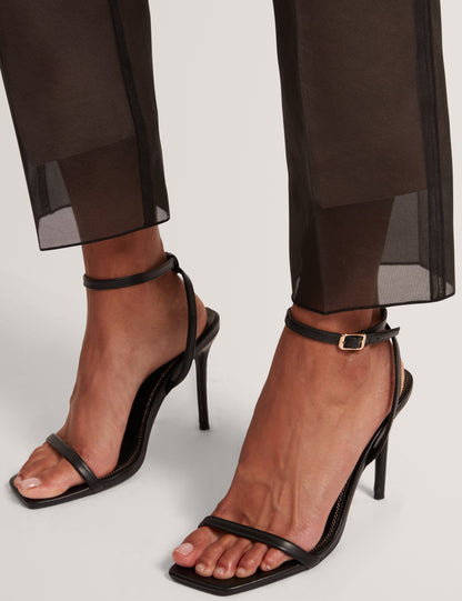 NUBIAAT: Printed Organza Overlay Tailored Trouser