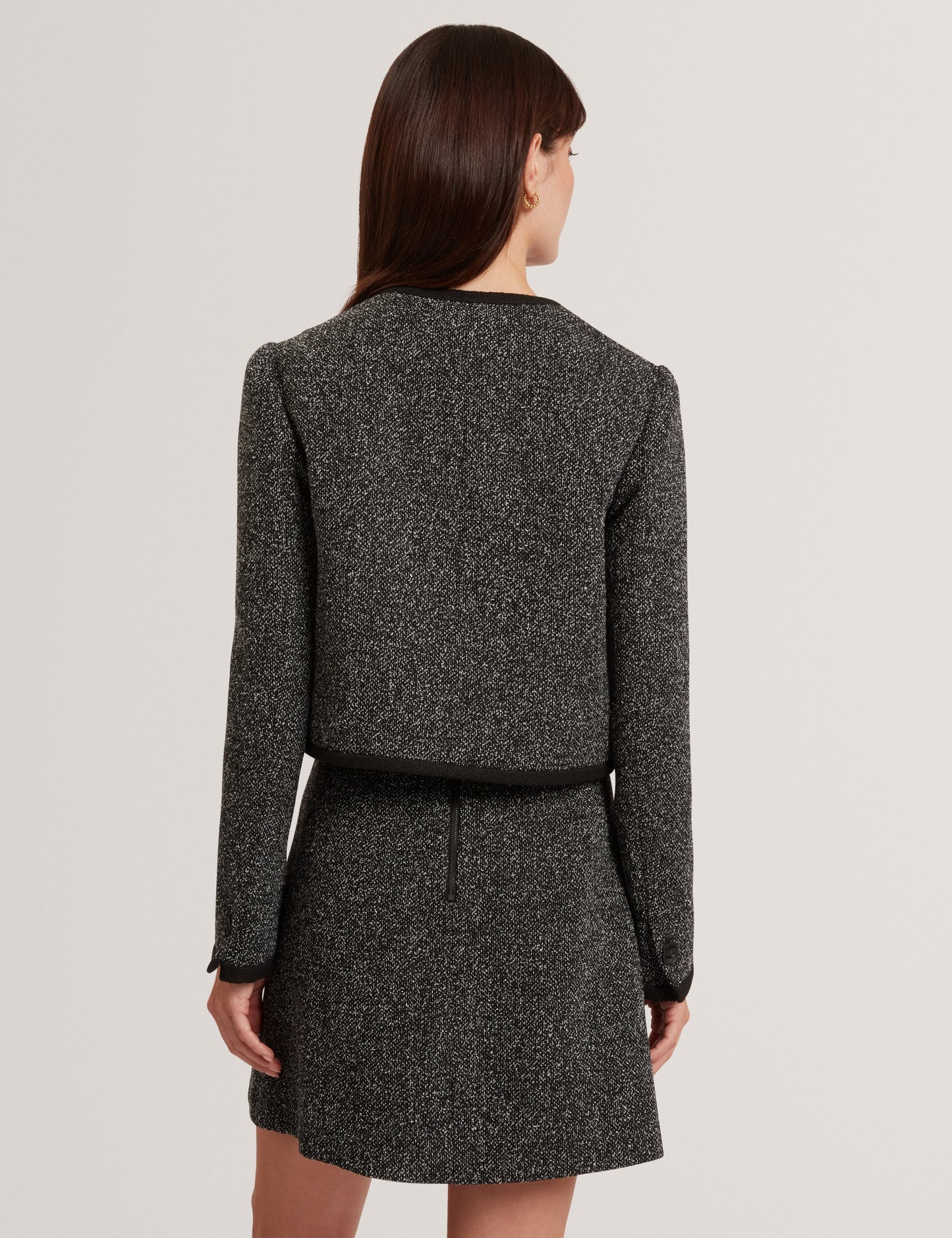 EKAA: Tailored Boucle Cropped Jacket