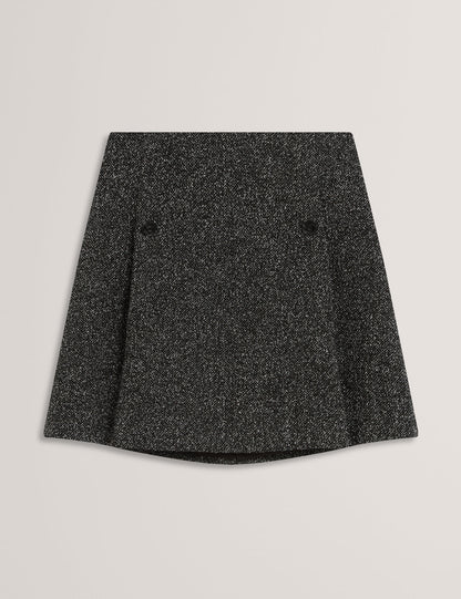 EKAAS: Tailored Boucle Mini Skirt
