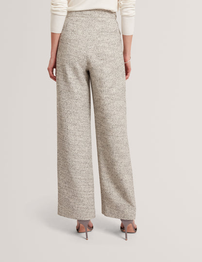 EKAAT: Tailored Boucle Wide Leg Trouser
