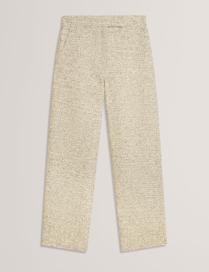 EKAAT: Tailored Boucle Wide Leg Trouser