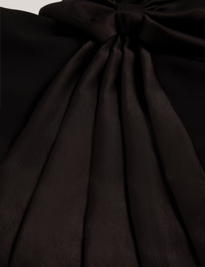 XENID: Tailored Sleeveless Dress with Satin Bow