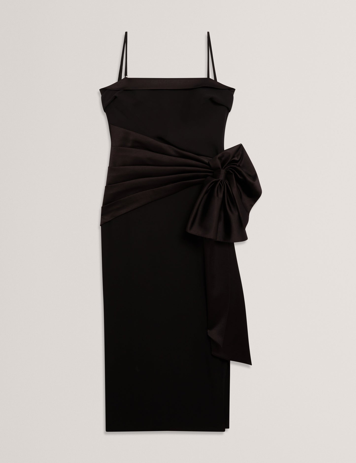 XENID: Tailored Sleeveless Dress with Satin Bow