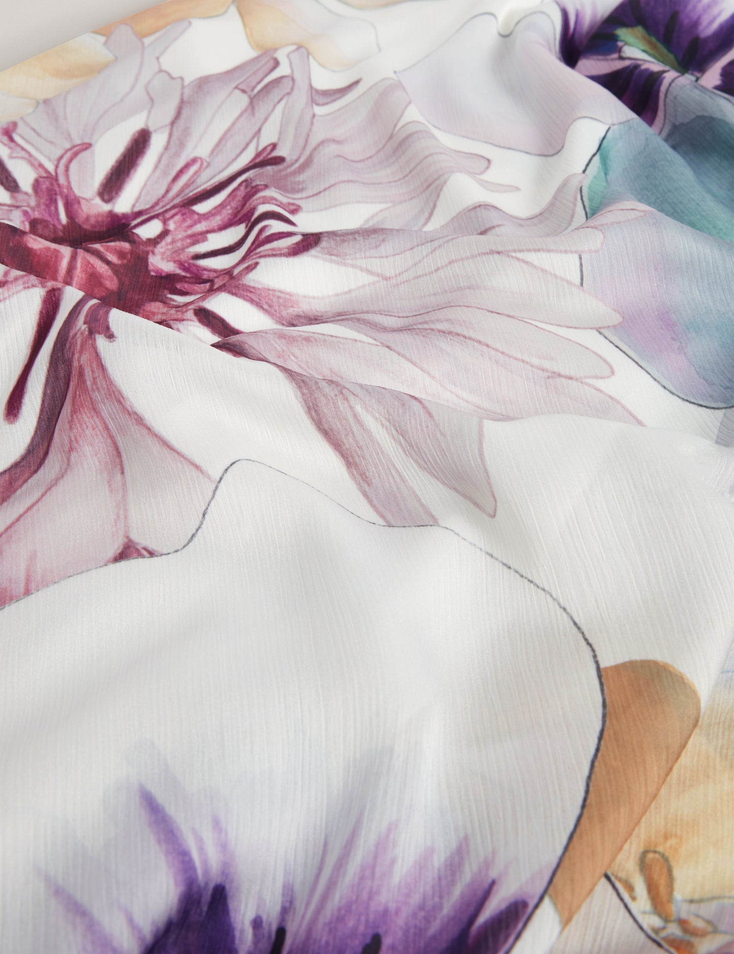 HARRPUR: Print Neck Tie Midi Dress