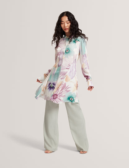 MAYHA: Print Mini Shirt Dress