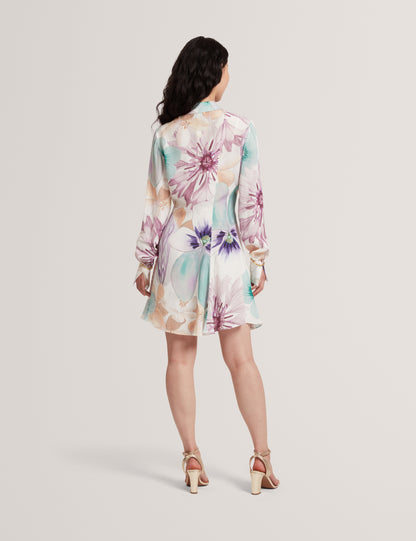 MAYHA: Print Mini Shirt Dress