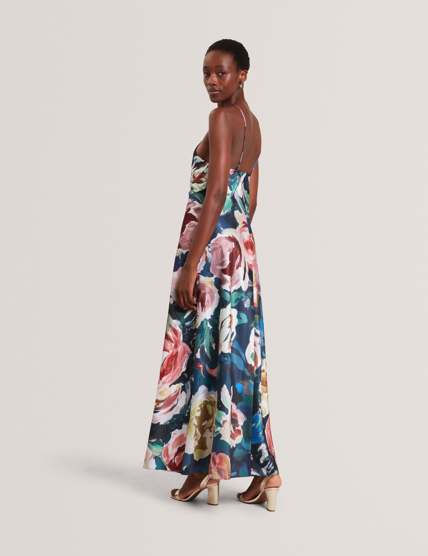 AMARRI: Print Halter Neck Maxi Dress