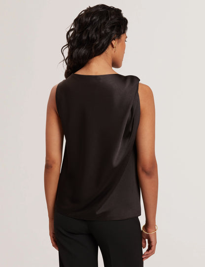 MIONA: Sleveless Twist Detail Top