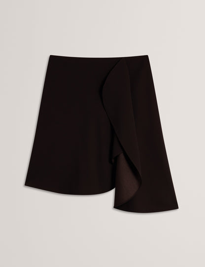 MARJA: Printed Drape Mini Skirt