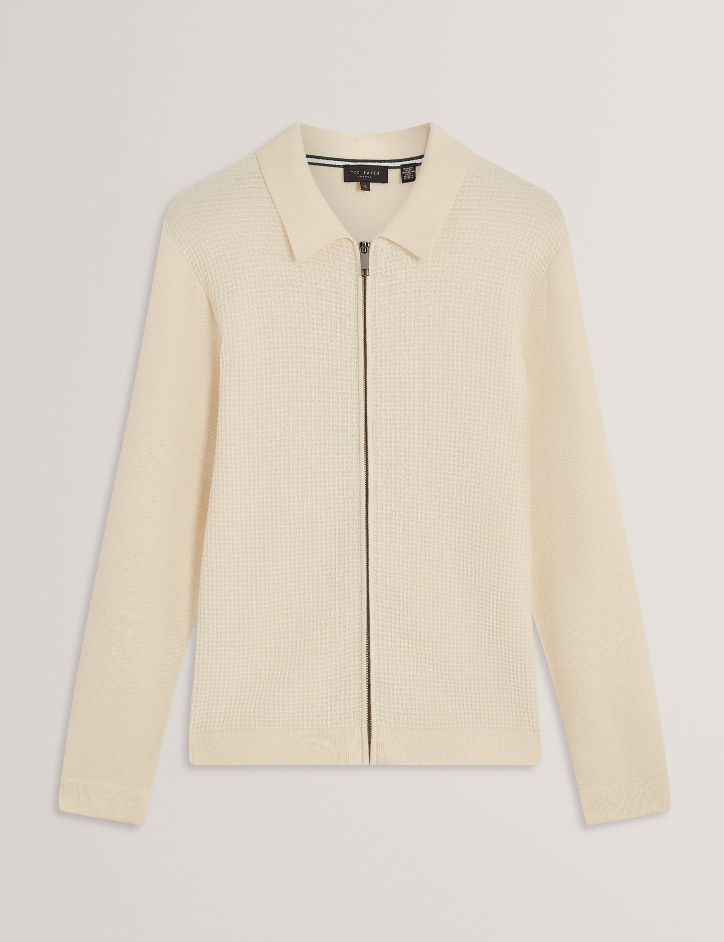 FENRYS: Waffle Stitch Zip Thru