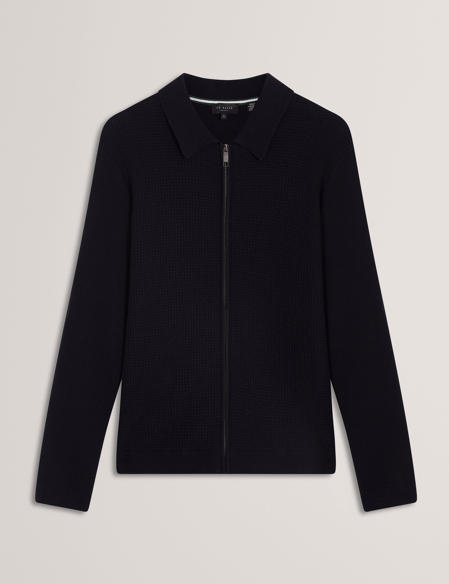 FENRYS: Waffle Stitch Zip Thru