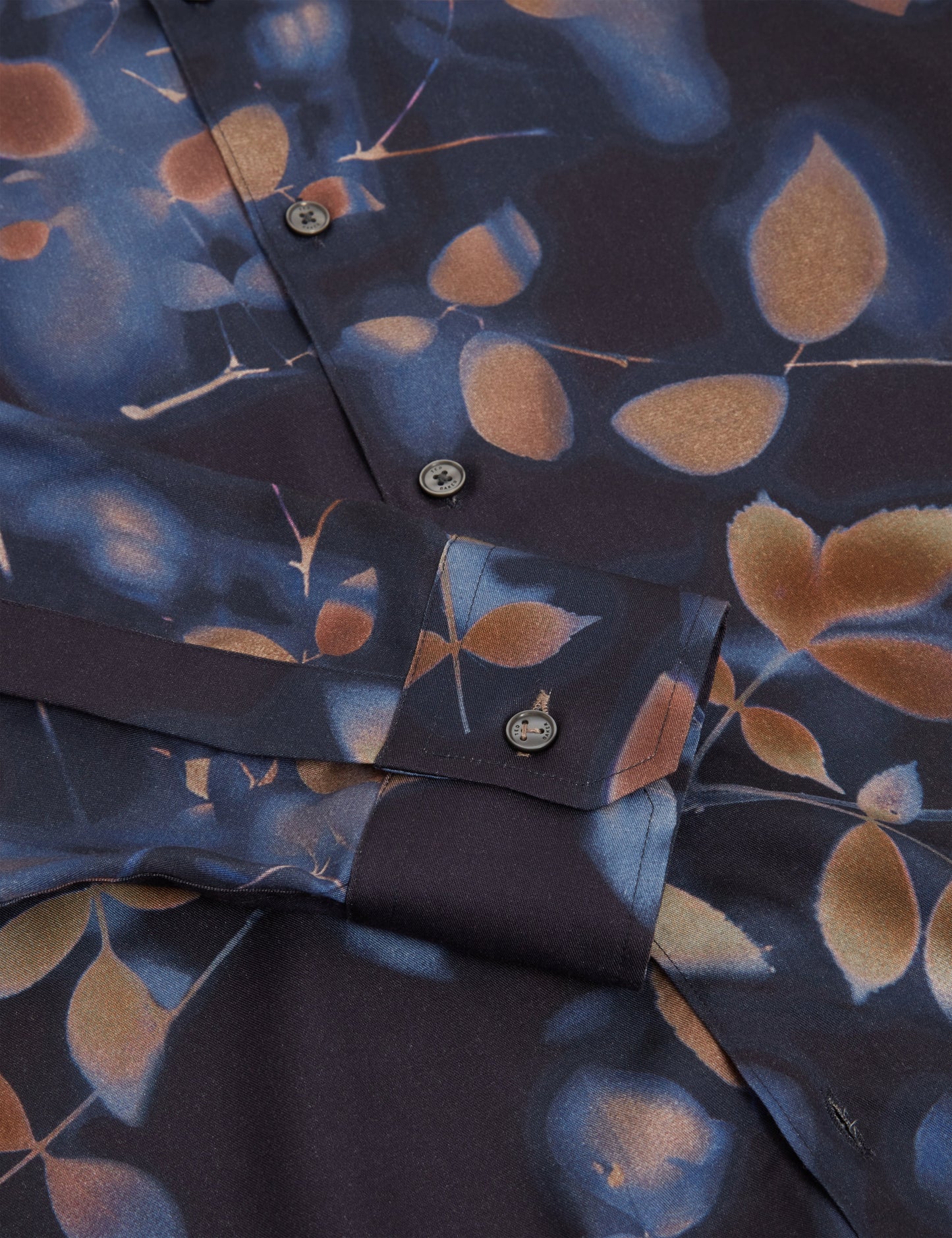 KALMILL: LS Regular Fit Leaf Shadow Print Shirt