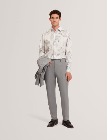 KALMILL: LS Regular Fit Leaf Shadow Print Shirt