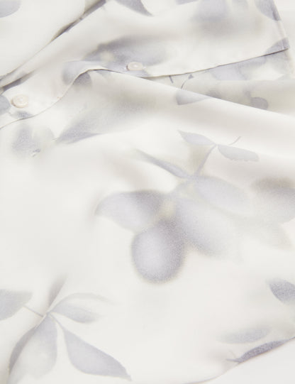 KALMILL: LS Regular Fit Leaf Shadow Print Shirt