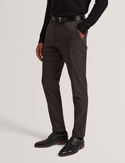 BRUNIT: Slim Houndstooth Trouser