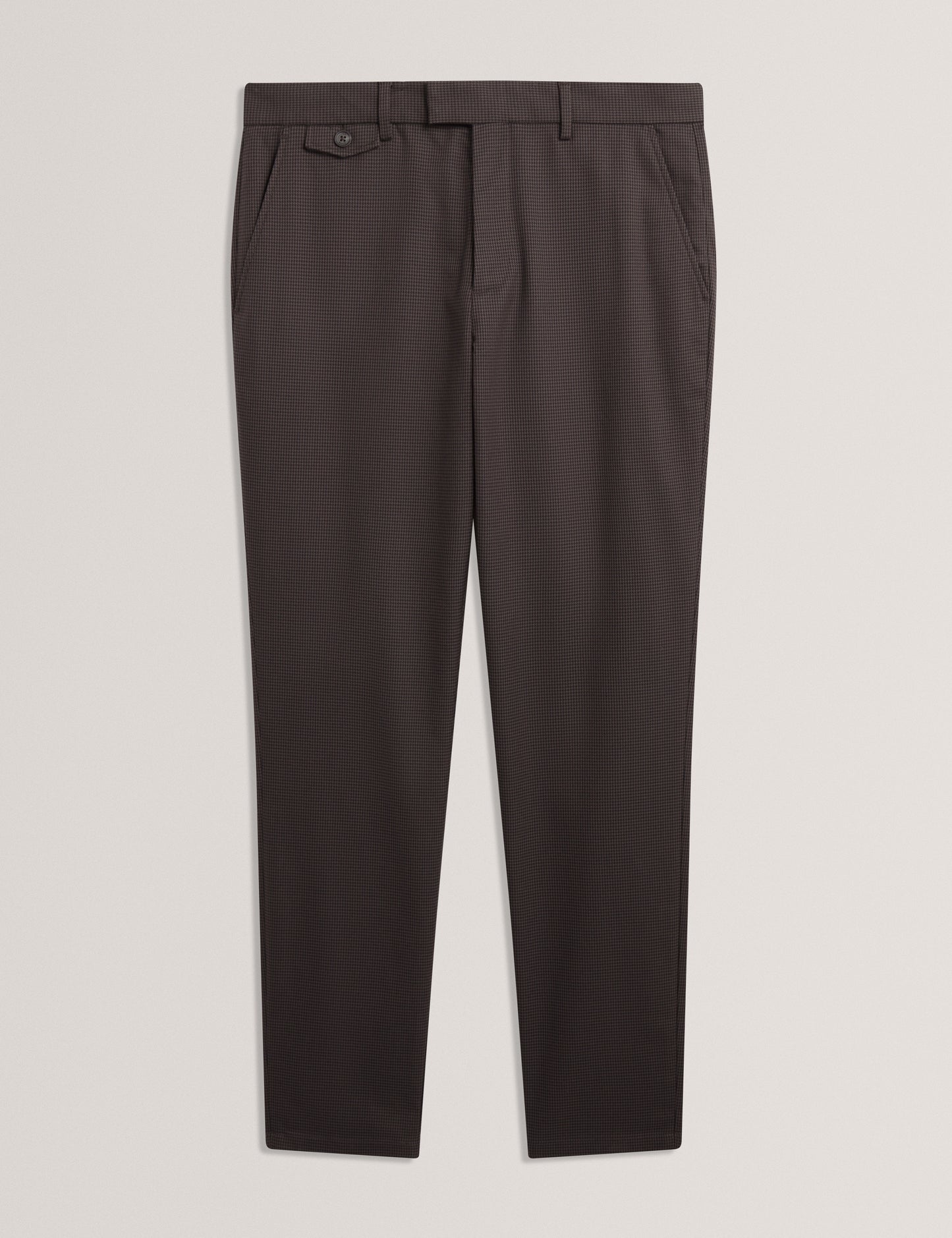 BRUNIT: Slim Houndstooth Trouser