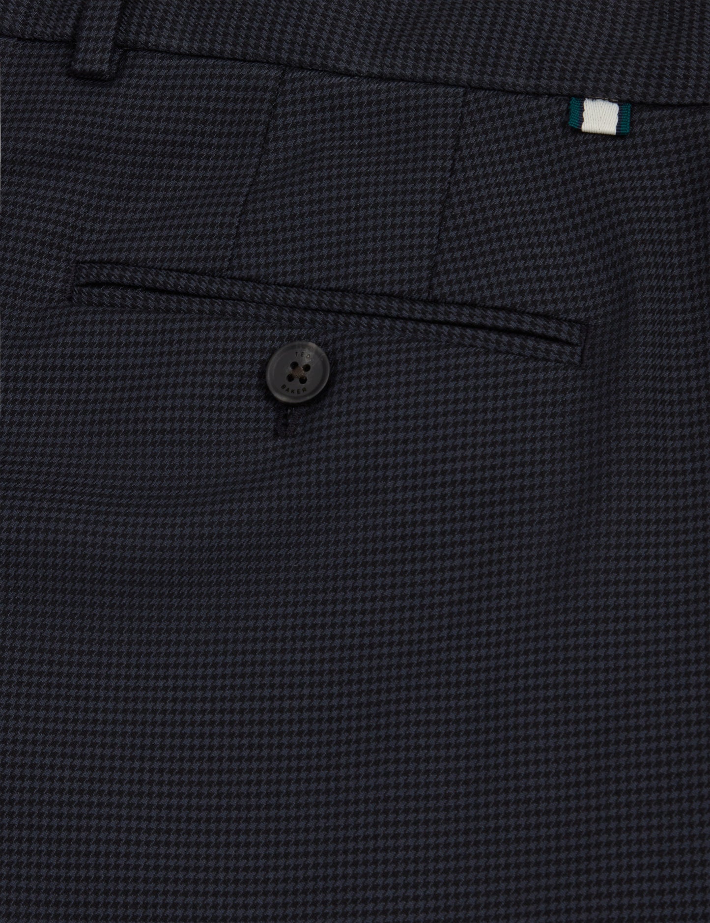 BRUNIT: Slim Houndstooth Trouser