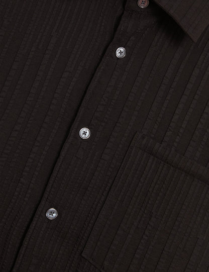 BANDILE: SS Relaxed Pleated Shirt