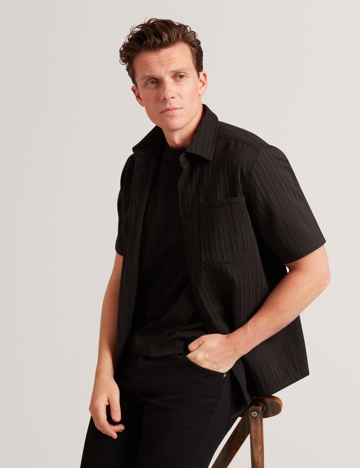 BANDILE: SS Relaxed Pleated Shirt