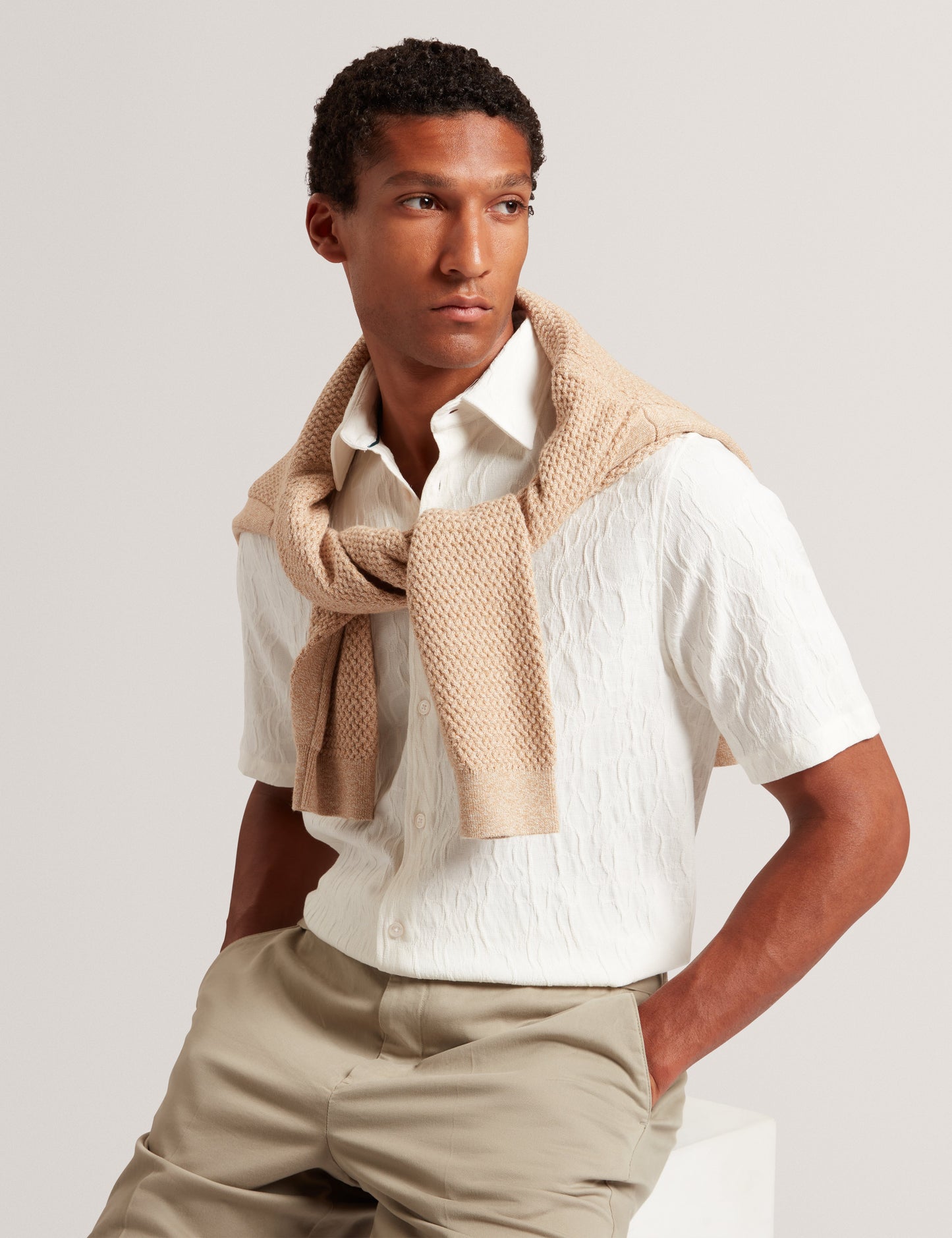 CHIPI: SS Relaxed Textured Shirt