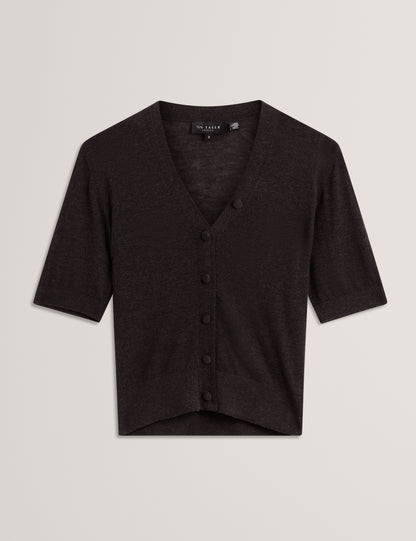 DAZLIA: Knitted Short Sleeve Cardigan