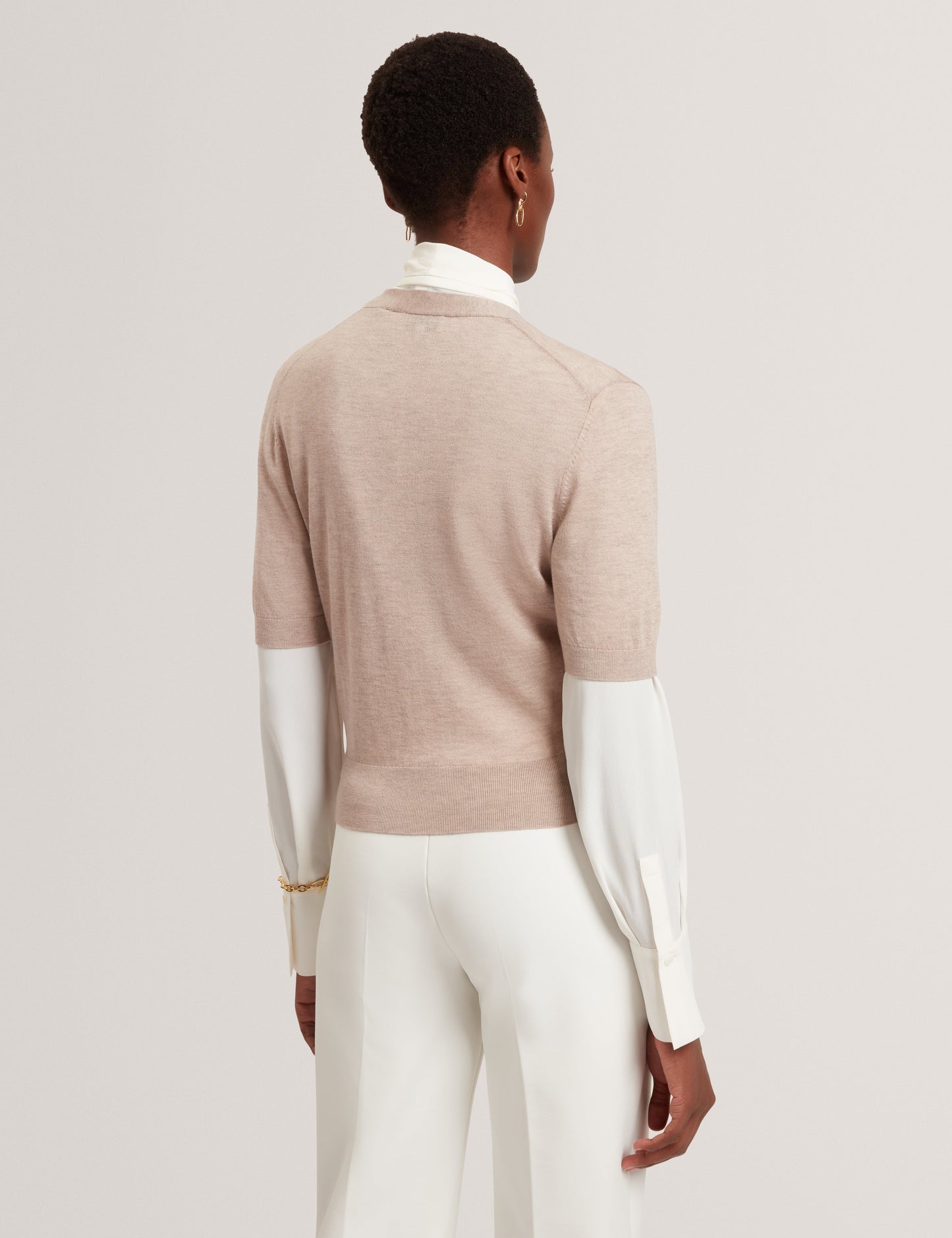 DAZLIA: Knitted Short Sleeve Cardigan
