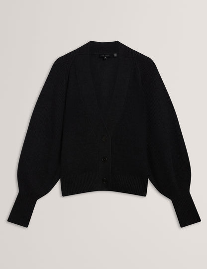 MALLEE: V Neck Boxy Fit Cardigan