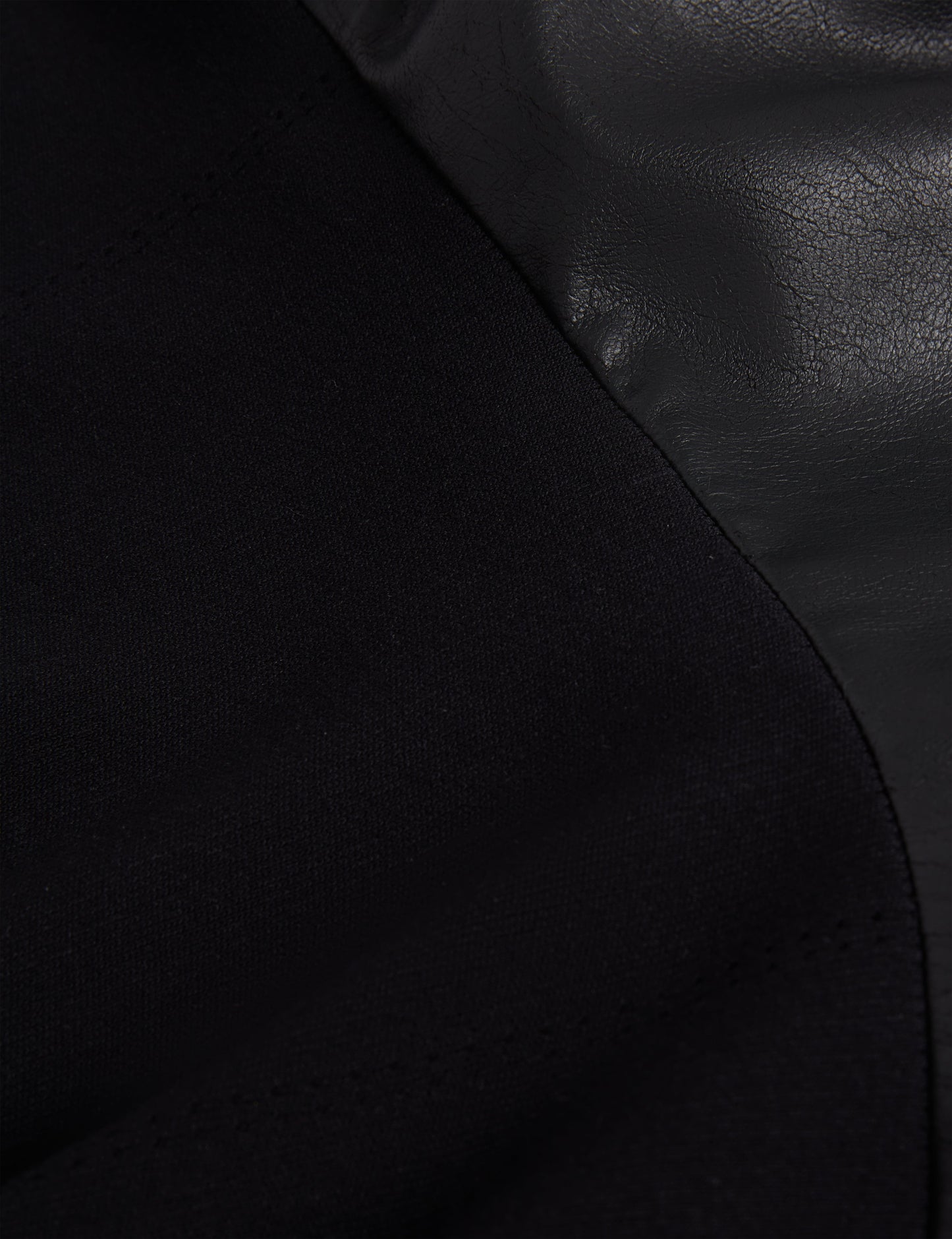 NOVIVA: Midi Dress With Faux Leather Skirt