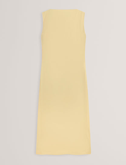 DAHRCY: Sleeveless Midi Dress With Pleat Detail