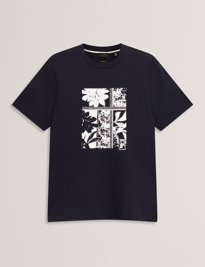KONEY: SS Floral Box Print T-Shirt