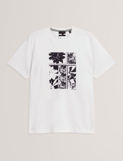 KONEY: SS Floral Box Print T-Shirt