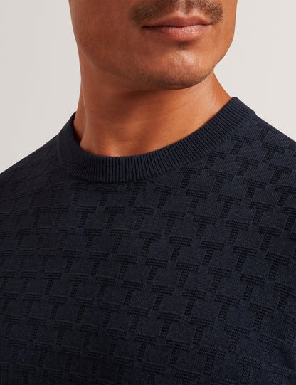 SAINSY: T Stitch Crew Neck