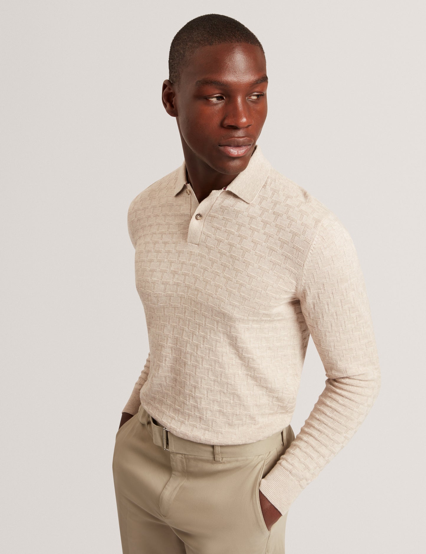 GATEN: LS T-Stitch Polo