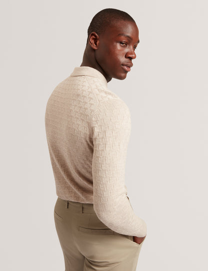 GATEN: LS T-Stitch Polo