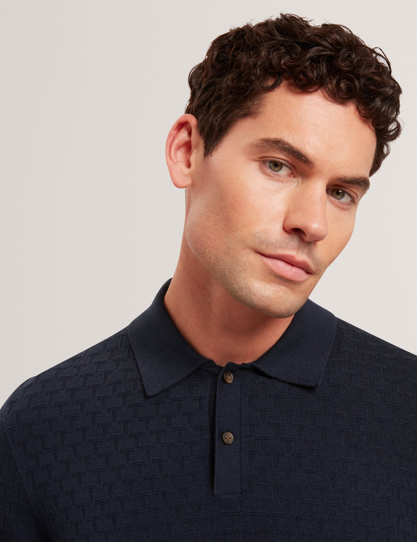 GATEN: LS T Stitch Polo
