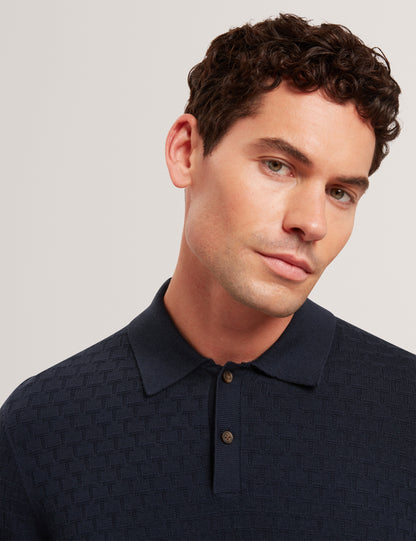GATEN: LS T Stitch Polo