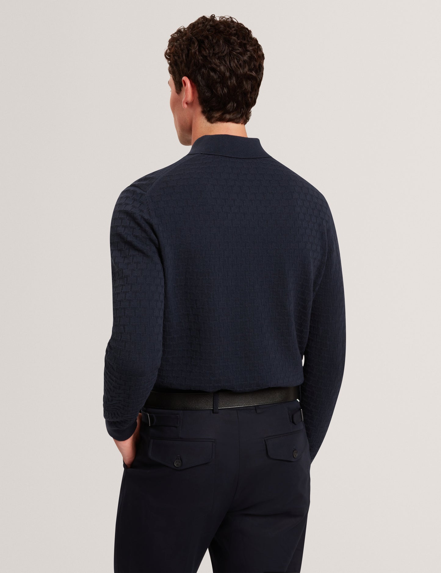 GATEN: LS T Stitch Polo