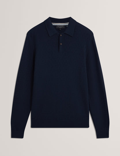 GATEN: LS T Stitch Polo