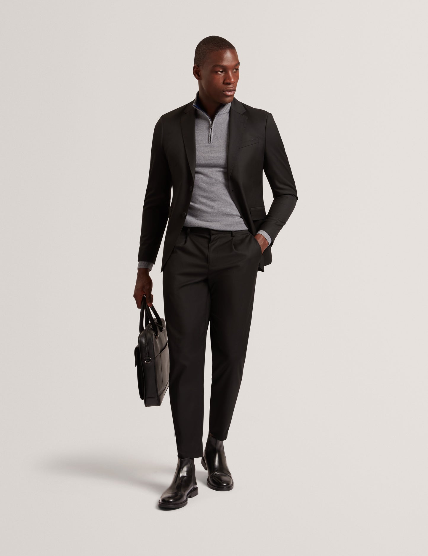 CLOUDEN: Branded Merino Half Zip