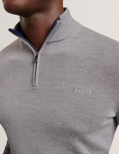 CLOUDEN: Branded Merino Half Zip